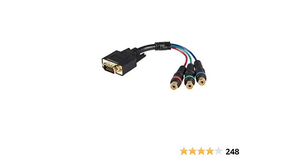 Component RCA Breakout Cable Adapter 