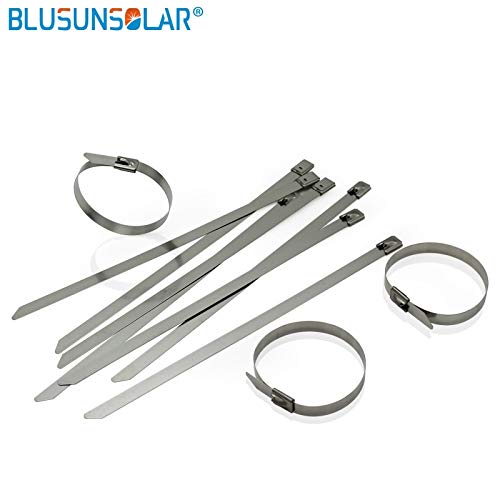 1000 pcs/Lot 4.6 x 300MM (Thickness:2.5mm) Wide Stainless Steel Sprayed Cable Tie - Thumbnail 3