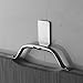 8 PCS Self Adhesive Hooks Mini Robe Hook Cloth Hooks Wall Hanger Key Organizer for Bathroom and Kitchen, Stainless Steel Brushed