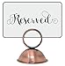 Gray Bunny Place Card Holder, 12 pack Antique Copper, Table Cardholder Tabletop Menu Holder Bronze Harp-Clip Number Recipe Holder Reserved Card Holder, For Restaurants Rustic Weddings Banquet