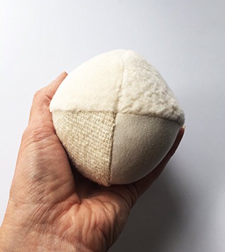 Organic Cotton Fabric Ball Sensory Infant Baby Toy