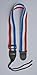 Guitar Strap Red White Blue Nylon Adjustable Acoustic Electric Bass Made In USA