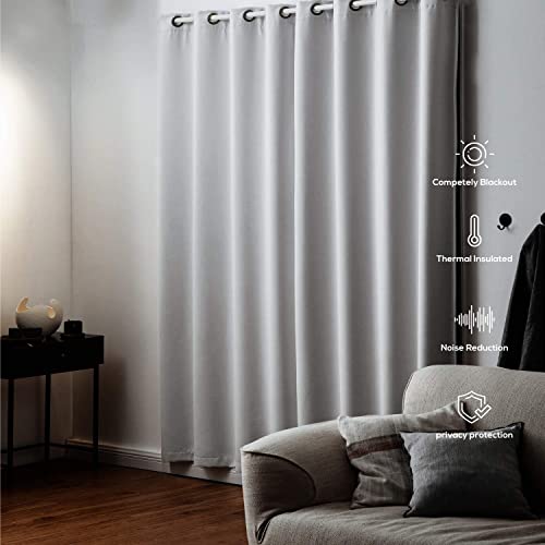 Bedsure 100 Blackout Curtains 84 inches Long White Blackout Curtains