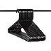 Made in USA Heavy Duty Plastic Clothes Hangers Bulk, 20 30 50 100 Pack Available, Strong Plastic Hangers, Jacket Coat Hangers, Thick Plastic Hanger for Closet and Clothing Hangars (12pk Black)