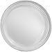 Clear Round Disposable Plastic Plates - 10.25