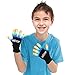 HITOP Led Gloves Kids, Light Up Gloves Finger Light Cool Toys Gift Stocking Stuffers for Boys Girls Age 5 6 7 8 9 10 Christmas Thanksgiving Birthday Glow Party Favor with Extra Batteries