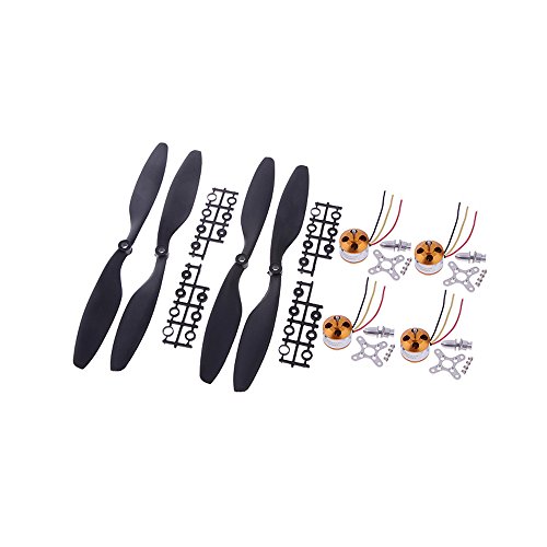 KKmoon New Arrival A2212/13T 1000KV Brushless Motor w/2 pairs 1045 10*4.5 Propellers for DJI F450 F550 MWC Multicopter