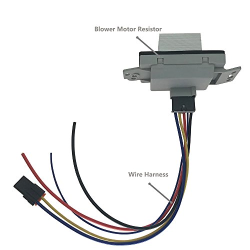 89018778 Blower Motor Resistor Complete Kit with Wire Harness Auto AC