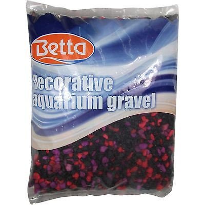 BETTA Aquarium Gravel Substrate 5lbs, Bright Rainbow Colored - Thumbnail 4