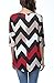 DREAGAL Chevron Print Bottoming T Shirt Wine Red Medium