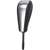 Yoegerery Automatic Gear Stick Car Shift Gear Knob for bm=w E81 E82 E87 E90 E91 E93 E36 E38 E46 Z4 Z3 E53 E60 X5 X3 (Silver, Short)
