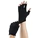 Codream Cotton Men's Gel Moisturizing Gloves Day Night Instantly Repair Eczema Dry Rough and Cracked Hands Gel Lining Infused with Essential Oils and Vitamins Black
