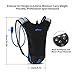 Hydration Pack with 2L Hydration Bladder Lightweight Festival Water Backpack-Rave Hydration Backpack for Hiking, Running, Biking, Festival Gear (Blue)
