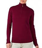 Wool Overs Women's Pure Wool Country Zip Neck Sweater
