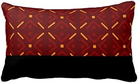 Modern Mudcloth Pattern Pillow 50% Cotton 50% Polyester 20 x 30 inches Pillowcase