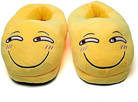 ホームシューズ屋内スリッパ 冬のスリッパの女性の靴暖かい柔らかい屋内スリッパ男性のぬいぐるみ靴かわいい面白いうんちホームフラット滑り止め室のスライド 耐久性のある居心地の良い記憶滑り止め (Color : Funny, Shoe Size : 42)