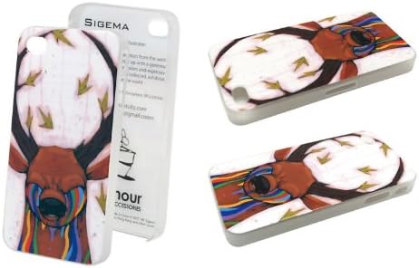 Sigema Armour IMD x illustrator iPhone 4 Case (RS-02 Nature of the beast) with clear screen protector