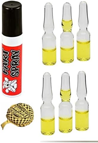 Prank Bundle #2. Fart Spray, Self Inflating Cushion, and 2 Stink Bombs