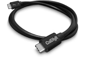CalDigit Thunderbolt 4 / USB 4 Cable - 40Gbps 100W Charging, Compatible With Thunderbolt 3 & USB-C, 2016+ MacBook Pro, 2020 M