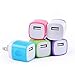 USB Charger, INEER 5-Pack 1Amp USB Power Home Travel Adapter Wall Charger for iPad, Tablet, iPhone 6, 6s, 6s Plus, 6 Plus, Samsung Galaxy S7 Edge, S6 Edge, HTC, LG, Sony, PS4, Goggle, Nokia and More