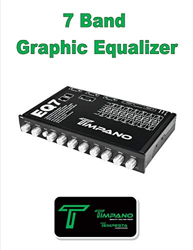 Timpano TPT-EQ7 7 Band Graphic Equalizer Subwoofer-Level Control EQ 7V Driver