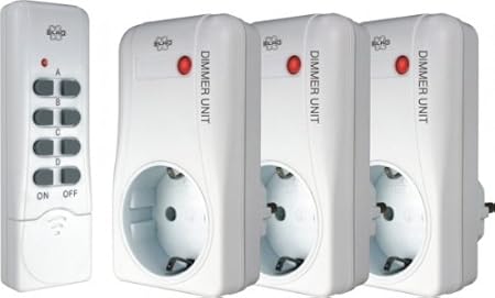 Elro AB440D/3C Funkfernschalter-Set zum Dimmen mit Fernbedienung