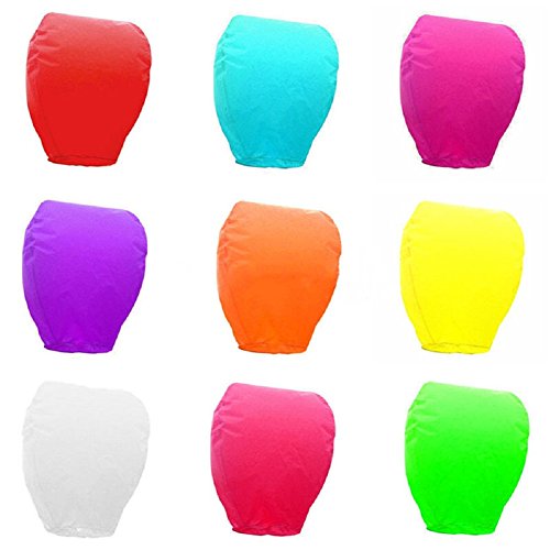 Decorative wish paper 20 pcs in 7 various colors