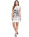 Floerns Women's Floral Print Sleeveless Sexy Bodycon Cocktail Party Round Neck Summer Dresses