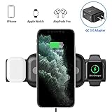 Nalwort 3 in 1 Wireless Charger with QC 3.0 Adapter