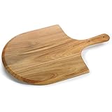 Heritage Acacia Wood Pizza Peel, luxury paddle for baking homemade pizza and bread