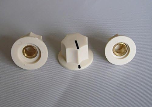 Jazz Bass Knobs 1/4" Large and Small Knob Set, 3pcs Ivory