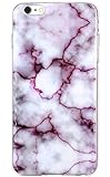 Iphone 6S Case, Marble Veins Style Rock Shale Grains Vein Granite Thin Slim Soft Flexible TPU Case for iPhone6 and iPhone6S (CB)