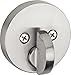 Kwikset 92580-002 258 Uptown Low Profile Slim Round Modern Contemporary Single Cylinder Deadbolt Door Lock featuring SmartKey Security in Satin Nickel