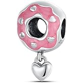 PANPOKI Coffee Cake Food 925 Sterling Silver Charms for Bracelets and Necklace Strawberry Fruit Dangle Pendants Bead Jewelry Afternoon Tea Present for Women Family Friends