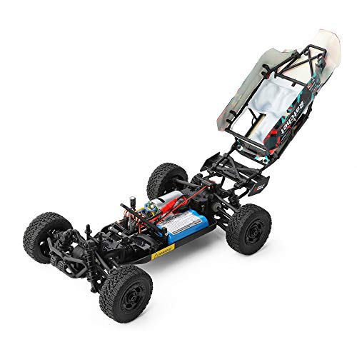 HBX 1:18 Scale All Terrain Remote Control Car 36KM/H High Speed RC Car, 4WD Electric Vehicle,2.4 GHz Radio Controller, RC Cars for Adults and Kids, Waterproof Off-Road RC Truck (Red) - Thumbnail 6