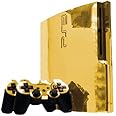 Gold Chrome Mirror - Vinyl Decal Mod Skin Kit by System Skins - Compatible with PlayStation 3 Slim Console