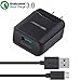 Fast Charger Compatible Samsung Galaxy S6 S7 Edge Plus Active ,Earldom Quick Charge 3.0 Rapid USB Travel Wall Charger and Micro USB Cable Fit Galaxy S6 /S7,Note 5 4,LG G4 V10,HTC Sony and More