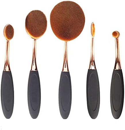 Kingstar 5 Pcs Oval Face Toothbrush Makeup Brushes Sets Countor Cream Powder Concealer Blush Cosmetic Foundation Makeup Brush Set