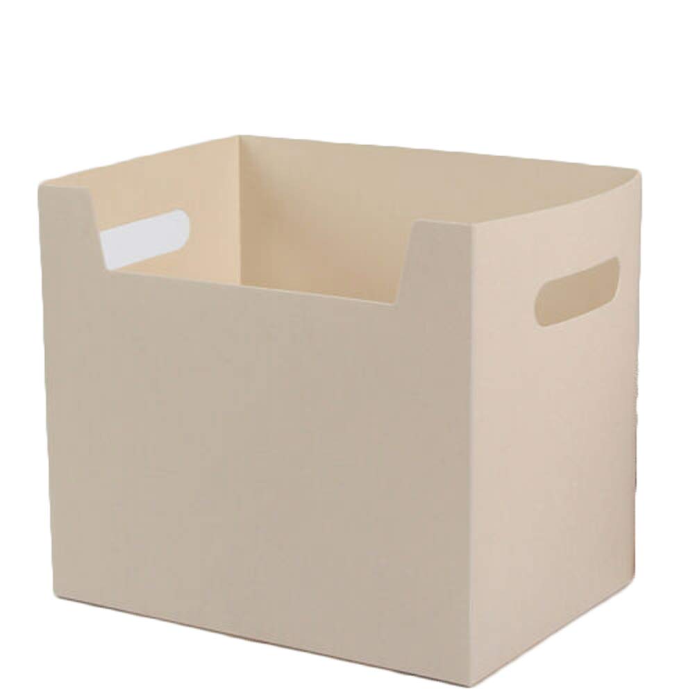 Desktop File Box Open Top Portable PP Books File Documents Paper Holders Office Organizer - 1 Pack (