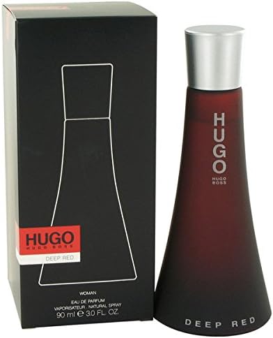 H \U \G \O DEEP RED BY H \U \G \O \B \O \S \S. EAU DE PARFUM SPRAY 3 OZ / 90 ML for WOMEN. [ Brand New with box ]