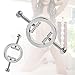 FST Stainless Steel Nipple Clamps Round Adjustable Nipple Clamp Set Body Restraints Female SM Sex Toy