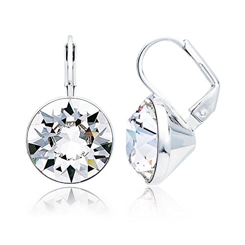 Myjs bella statement earrings clear swarovski crystal r…