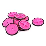 uxcell 10 Pcs Plastic 41mm Diameter 4mm Thickness D Shape Shaft Hole DIY Gear Rubber Band Pulley