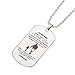 WMAO to My Son Gifts Always Remember to My Son Dog Tag from Dad Mens Boys Necklace Military Chain Air Force Pendant Thanksgiving and Child Birthday Best Souvenirs
