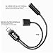 2 in 1 Lightning to 3.5mm Audio Adapter, Anskp Lightning Charger and 3.5 mm Aux Headphone Jack Adapter for iPhone 7 7 Plus [Support iOS 10.3.1](Black)-No Calling Function and Music Control