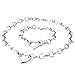 Womens Stainless Steel Silver Elegnat High Polished Heart Charm Cable Link Chain Necklace Bracelet Set