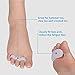 Gel Toe Separator & Stretcher Bunion Corrector Splint Kit, Relieve Pain of Hallux Valgus, Tailors Bunion and Hammer Toe, Rubber Silicon Toe Straightener Spacer Spreader Aid for Men and Women (A)