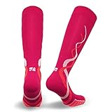 Vitalsox VTW0316 Race Day, Ladies Patented Graduated Compression Odor Resistant Running, Training, Recovery Socks (1 pair Women's), Medium, Pink