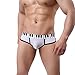 Men's Underwear,Neartime Thin Boxers Light Men Shorts Briefs Musical Note Type (S, White)