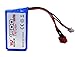 KELIWOW 7.4V 1500mAH 2S 25C Rechargeable Lithium Battery for 1/12 Scale Remote Control Vehicle T Plug for KW-C01/C02/C03/C04/C05